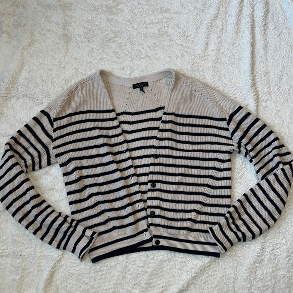 rag & bone Ann striped cardigan